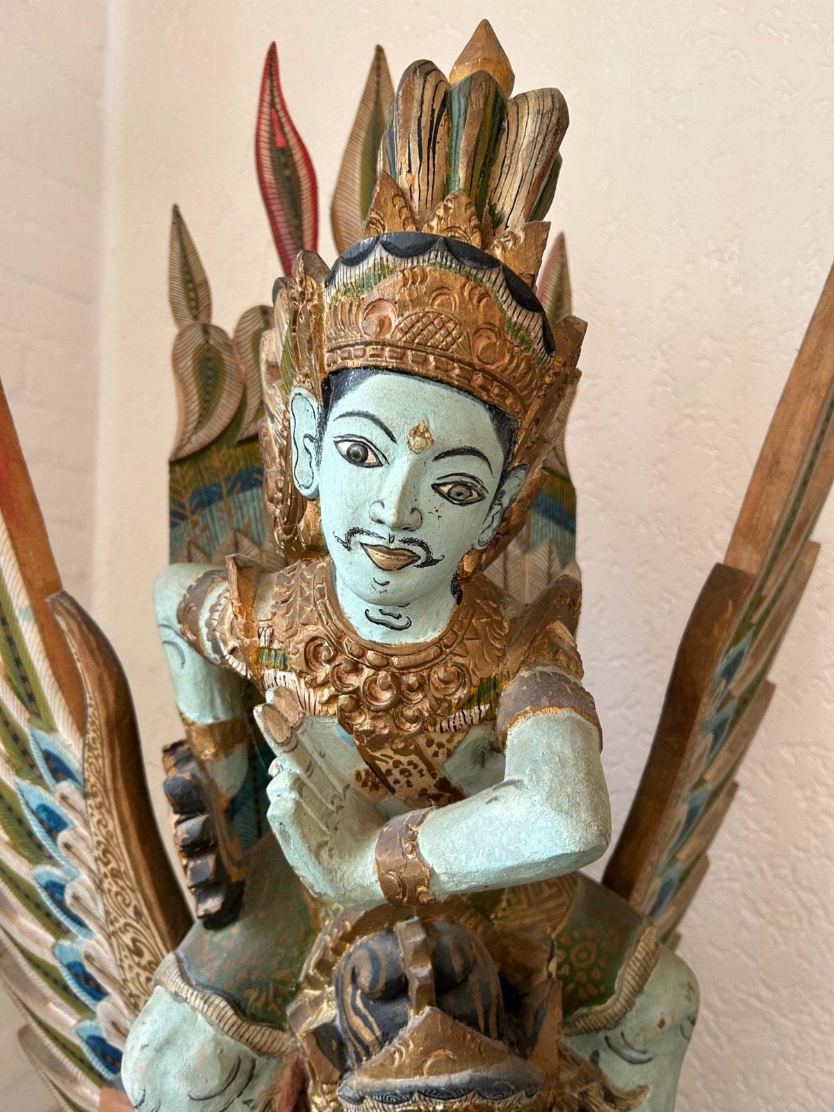 Indrukwekkend beeld uit Indonesië, 138cm!, Ophalen, Houtsnijwerk, 1 meter - 2 meter, Hout