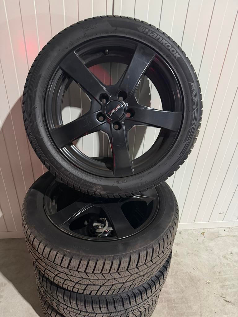 Set velgen met banden te koop zie advertentie, Auto-onderdelen, Banden en Velgen, 16 inch, Band(en), 195 mm, Winterbanden