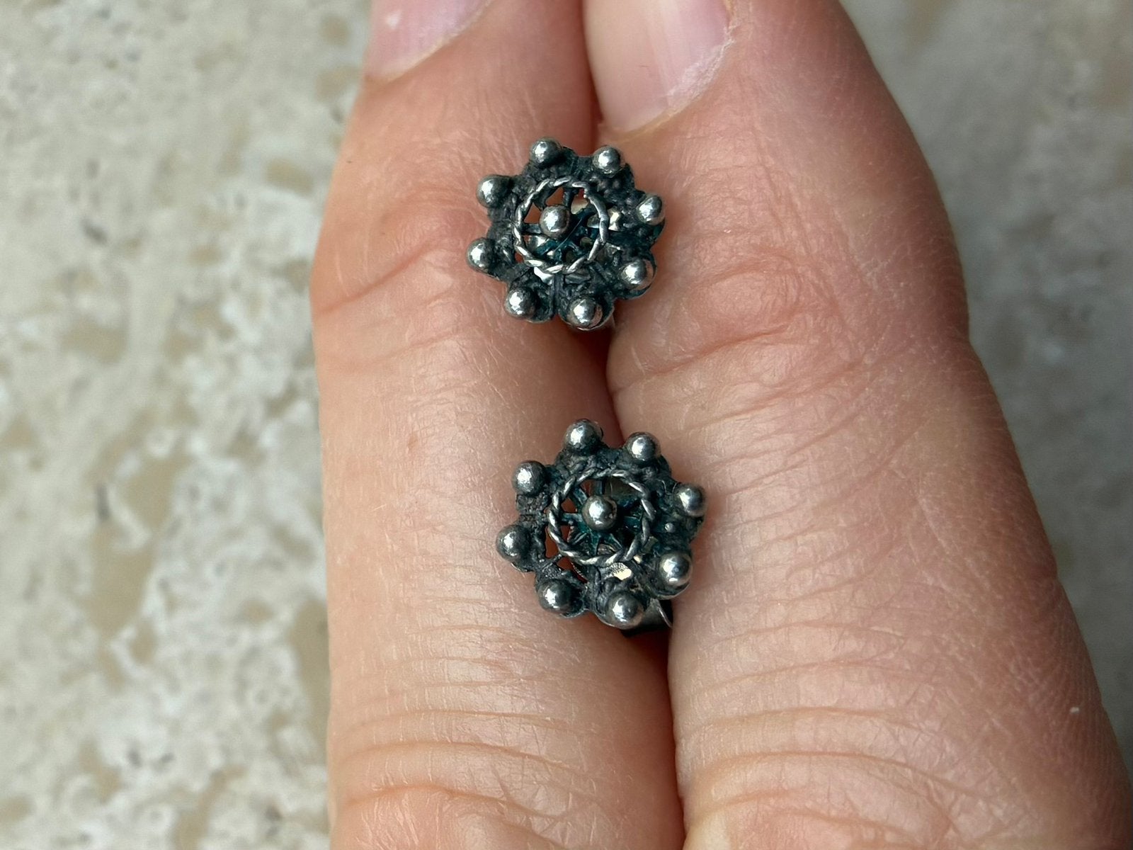Zeeuwse knop oorbellen antiek zilver, Sieraden, Tassen en Uiterlijk, 19 tot 20, Ophalen of Verzenden, Zo goed als nieuw, Dame of Heer