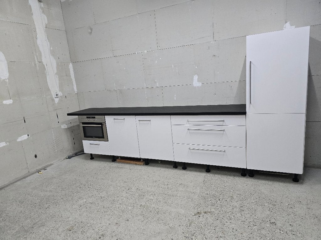 Te koop complete keuken, Ophalen, Gebruikt, Wit, Hout