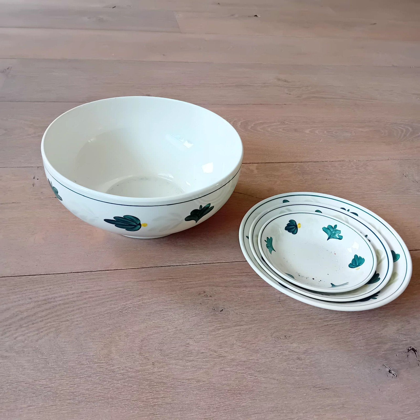 Boerenbont schalen set, groen, Ophalen