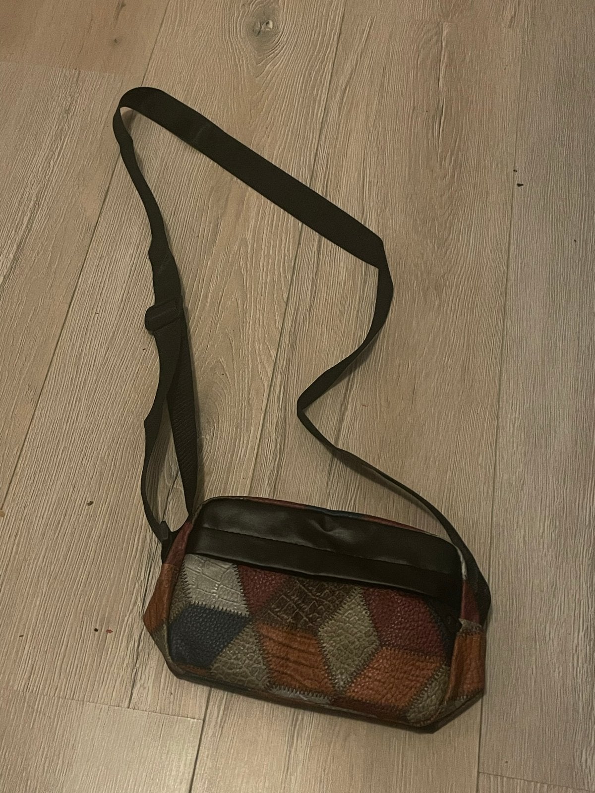 Schoudertas met patchwork design, Overige merken, Gebruikt, Overige kleuren, Ophalen of Verzenden