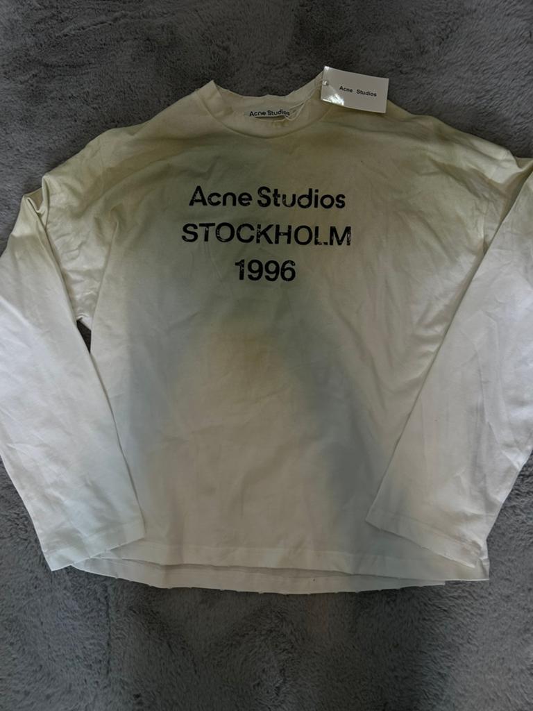 Acne studios longsleeve wit, Kleding | Heren, T-shirts, Verzenden, Nieuw, Wit