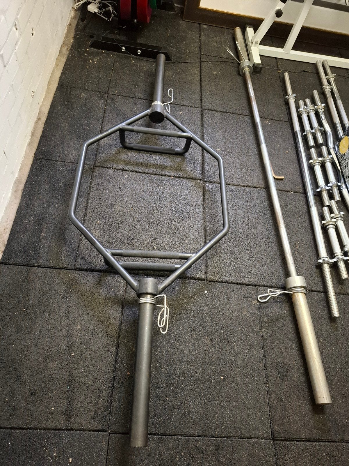 Complete Krachtset: Gewichten, Halterstangen, Squatrek, Sport en Fitness, Ophalen