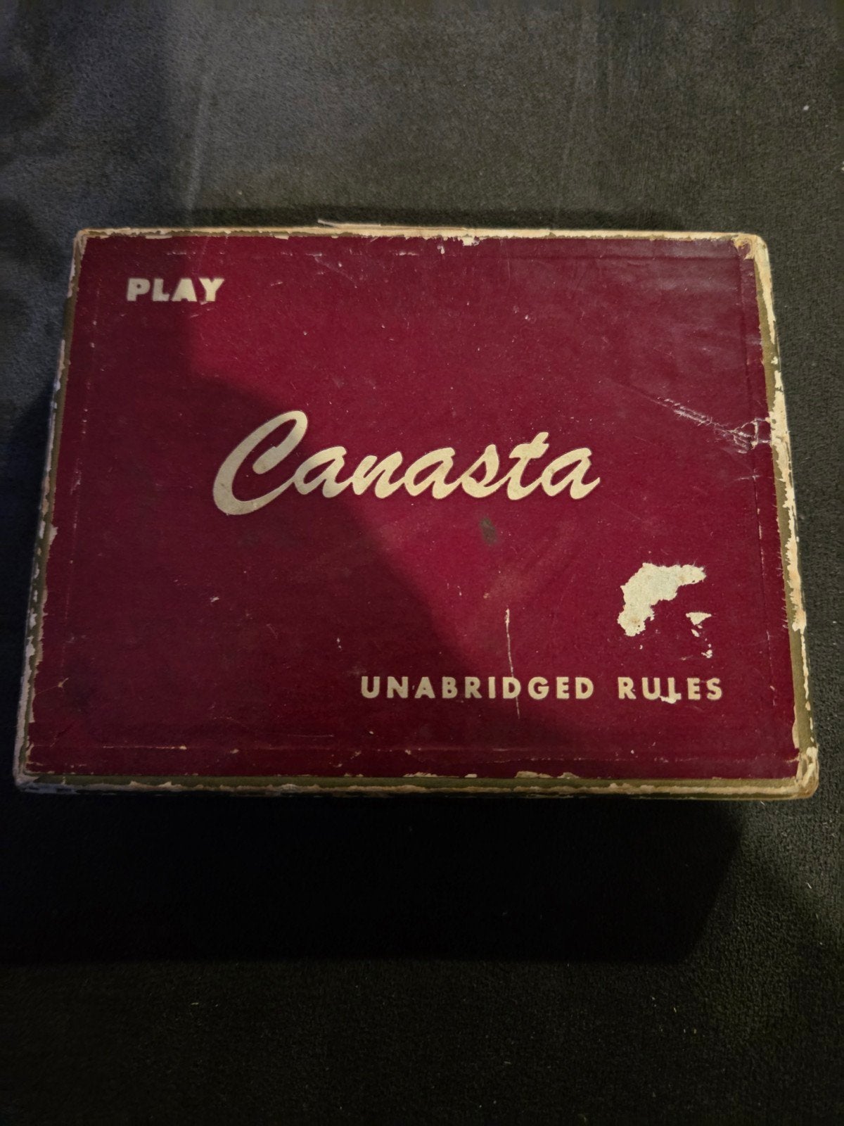 Vintage Canasta Kaartspel met Onverkorte Regels, Drie of vier spelers, Ophalen of Verzenden, Gebruikt, Association of American Playing Card Manufacturers