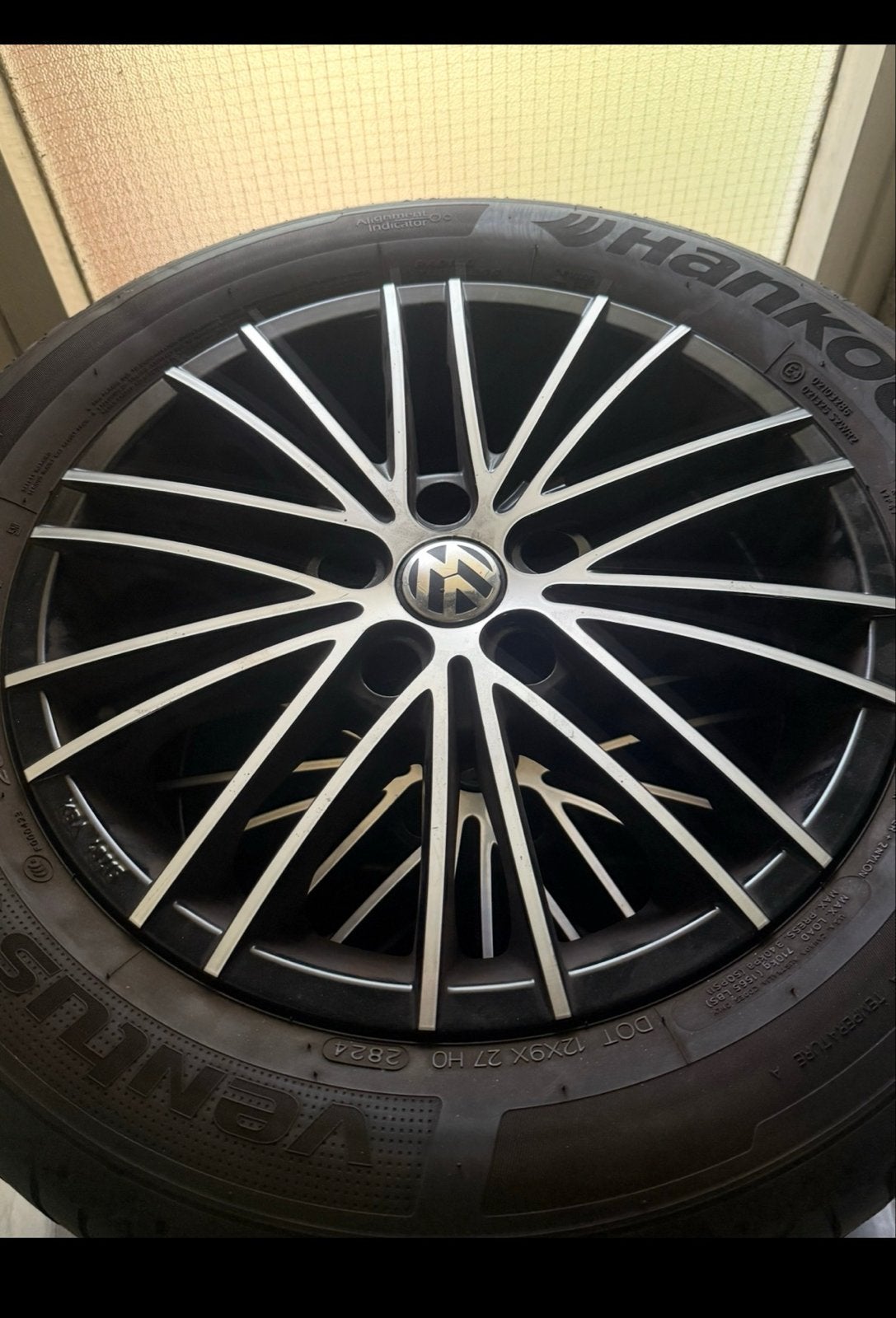 Zo goed als nieuwe 16 inch velgen met banden 5x112, Ophalen, Nieuw, Volkswagen