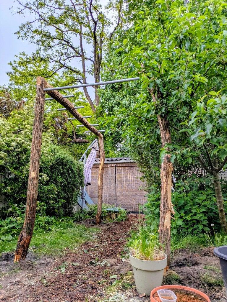 Houten Sporttoestel voor je tuin - Sterk & natuurlijk, Ophalen, Nieuw, Benen