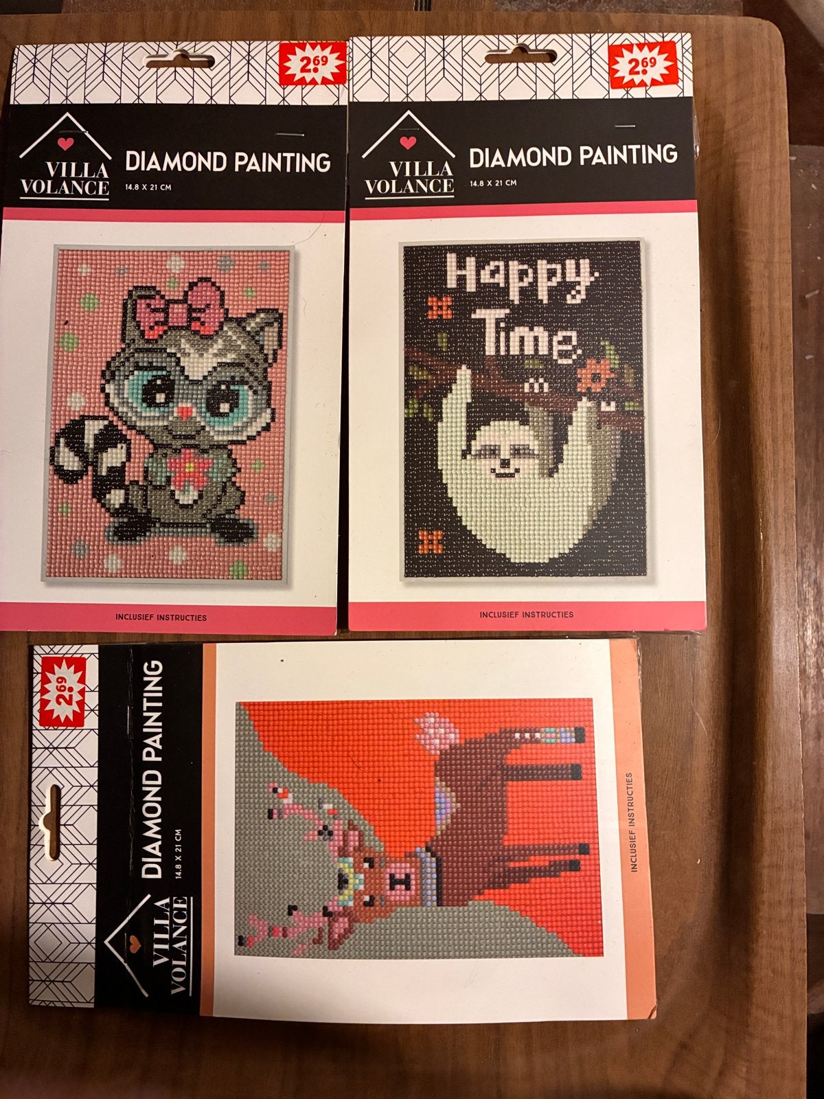 Diamond Painting Sets - Villa Volance (3 stuks), Nieuw, Meerkleurig, Ophalen of Verzenden, Kunststof