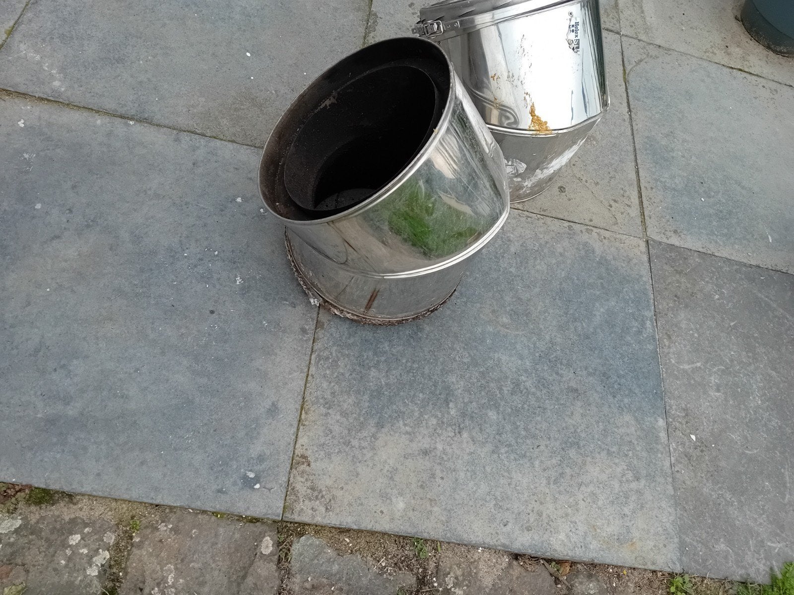 2x geïsoleerde kachelpijp, Doe-het-zelf en Verbouw, Ophalen, Bochten, Rvs, Minder dan 2 meter