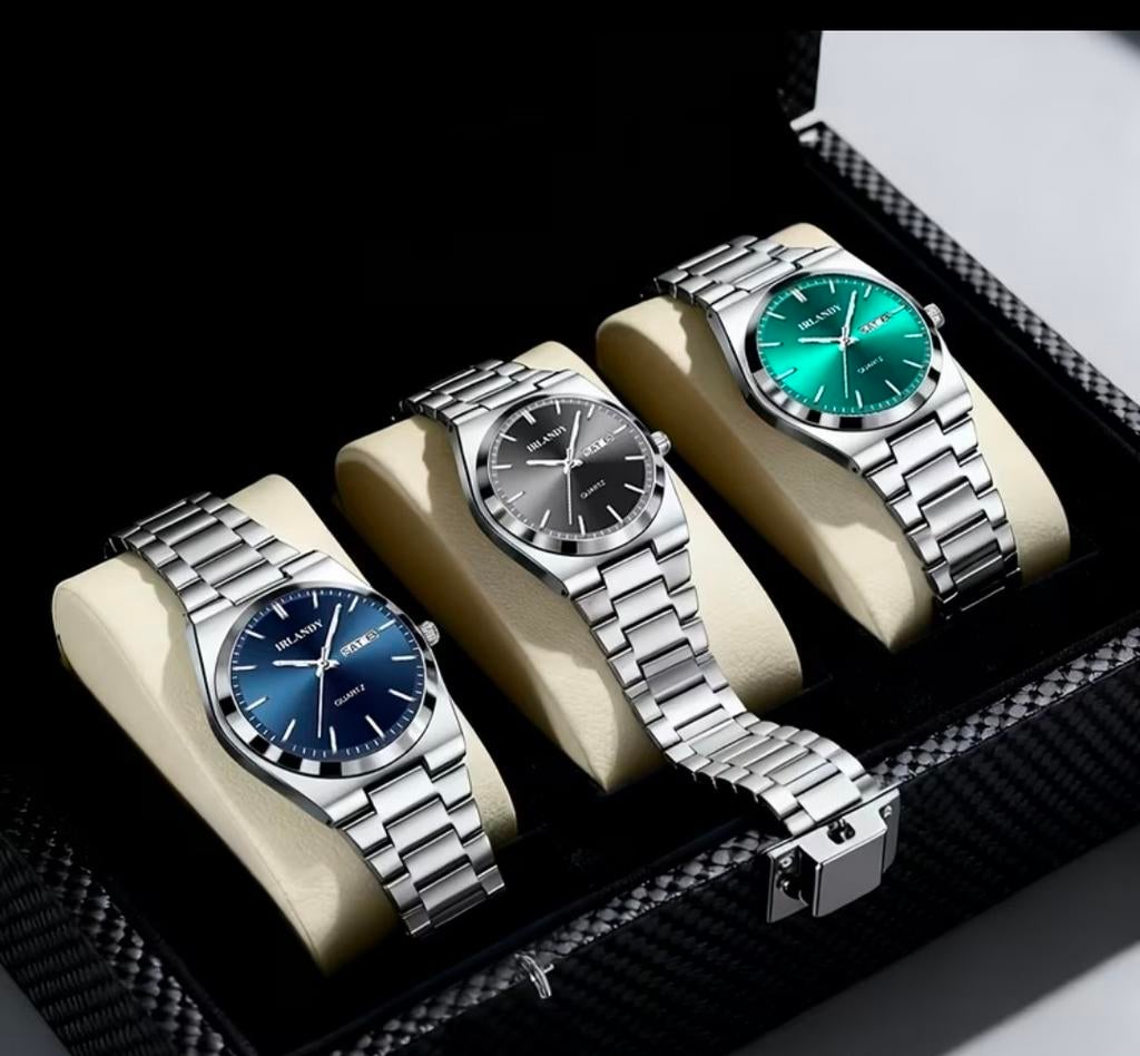 IRELANDY Herenhorloge - Stijlvol en Modern, Overige merken, Staal, Staal, Polshorloge
