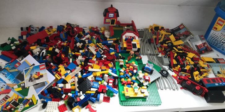 Lego veel trein huis popjes partij technic grondplaten, Kinderen en Baby's, Ophalen, Gebruikt