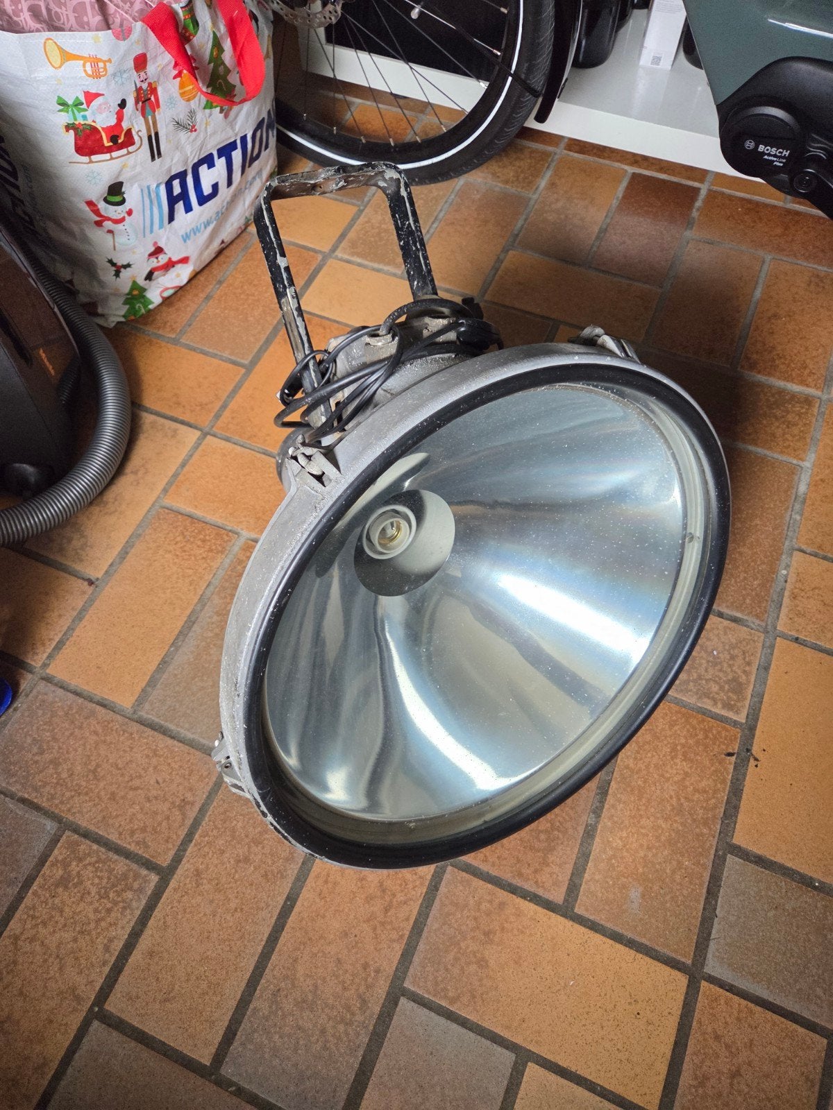 Vintage Philips NV 25 schijnwerper - Made in Holland, Antiek en Kunst, Ophalen of Verzenden
