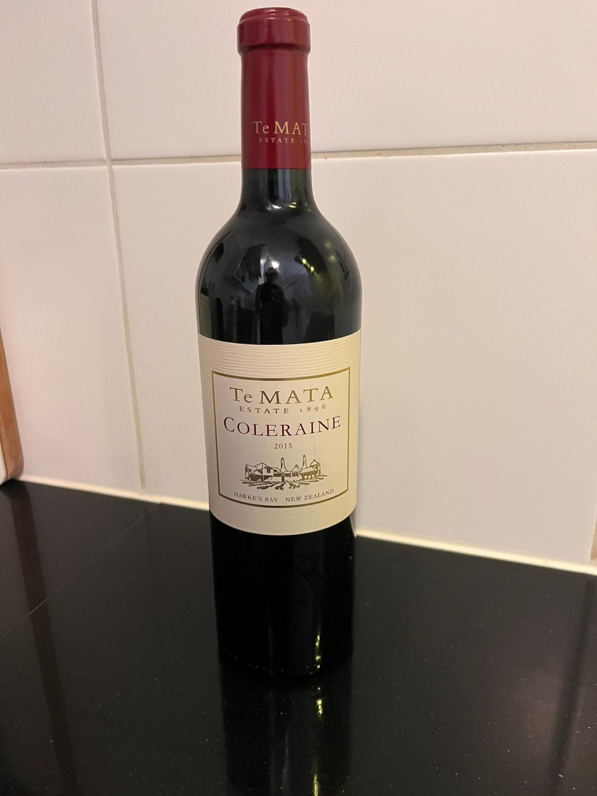 Te Mata Estate Coleraine 2015 - Rode Wijn uit Nieuw-Zeeland, Ophalen, Overige gebieden, Zo goed als nieuw, Rode wijn