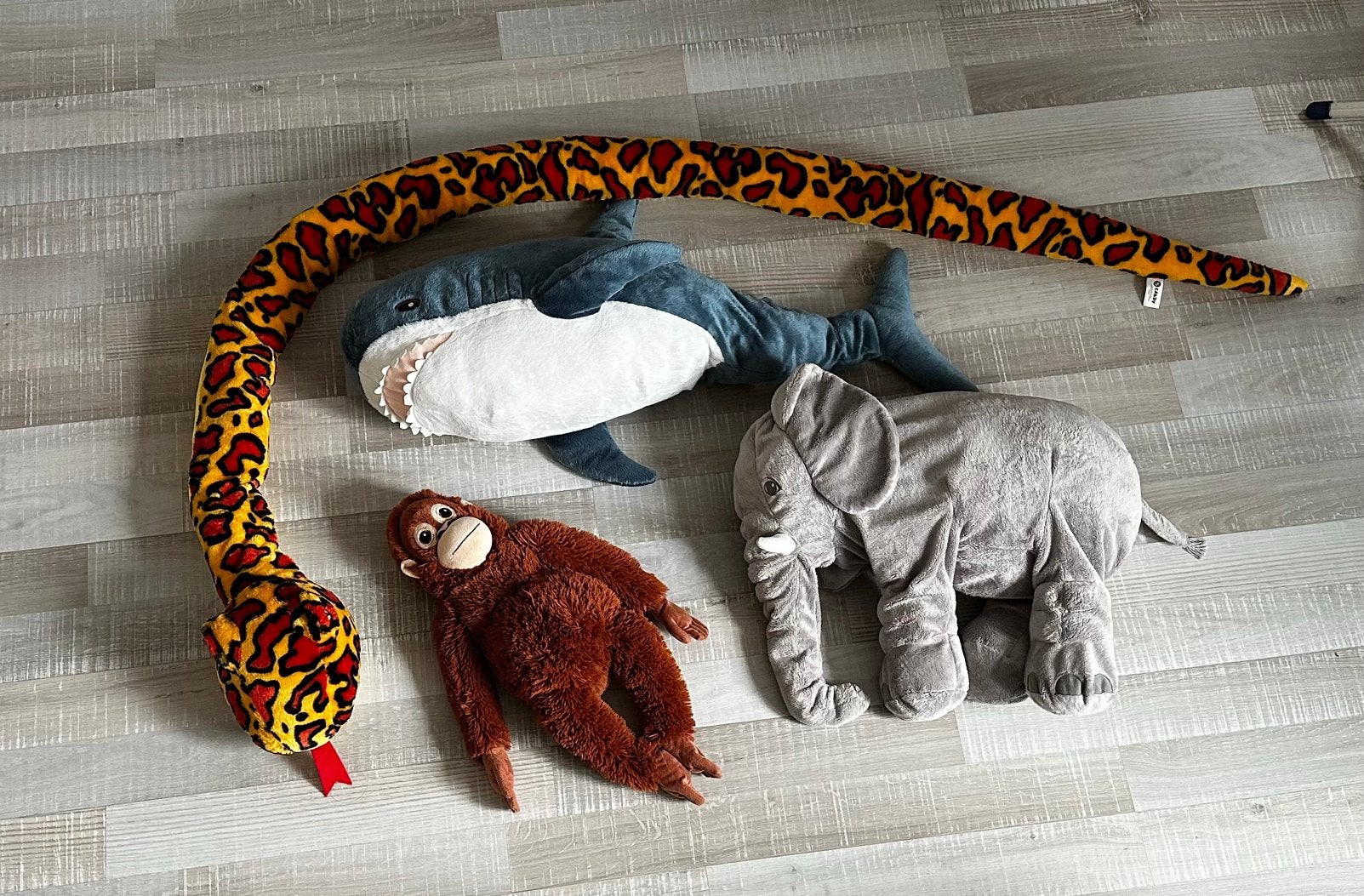 4 Grote knuffels, Kinderen en Baby's, Gebruikt, Overige merken, Overige typen, Middelgroot (20 tot 80 cm)