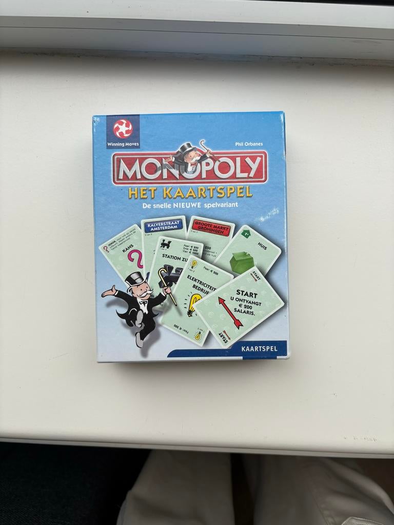 Monopoly Het Kaartspel, Een of twee spelers, Ophalen of Verzenden, Zo goed als nieuw