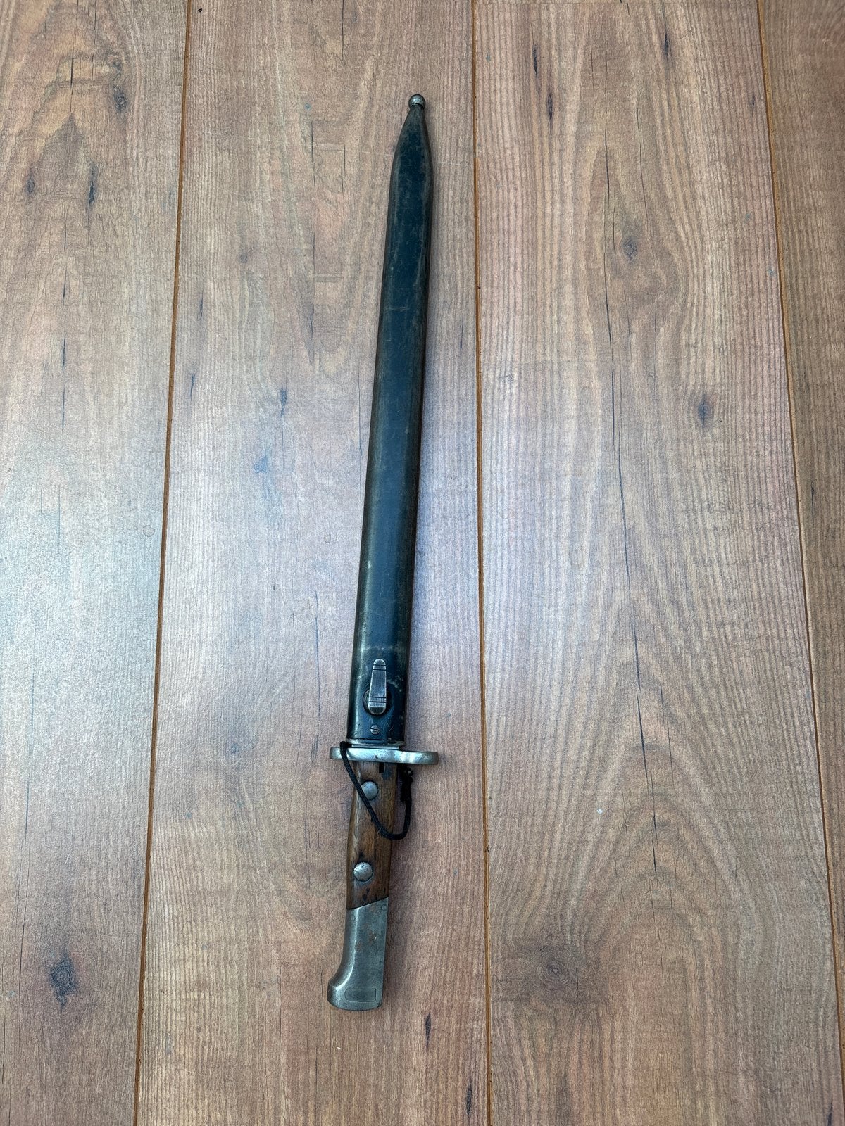 Duitse WO2 K98 Bajonet met Schede, Ophalen of Verzenden, Landmacht, Duitsland, Mes of Dolk