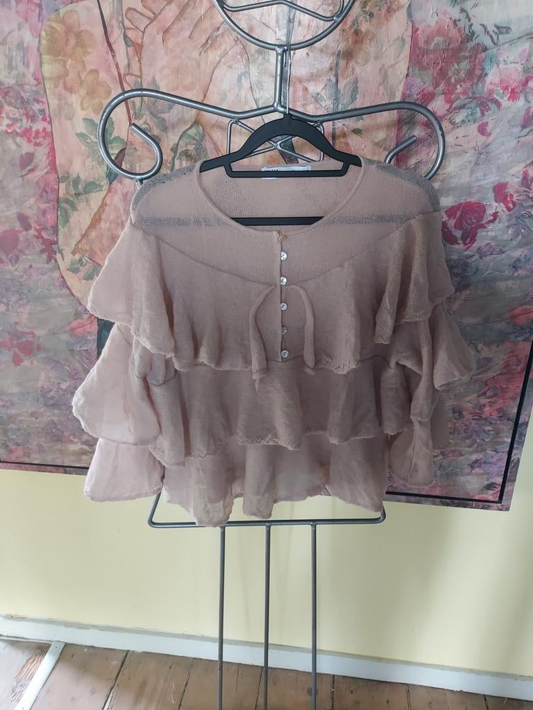 Zara lief zacht truitje L, Verzenden, Nieuw, Beige
