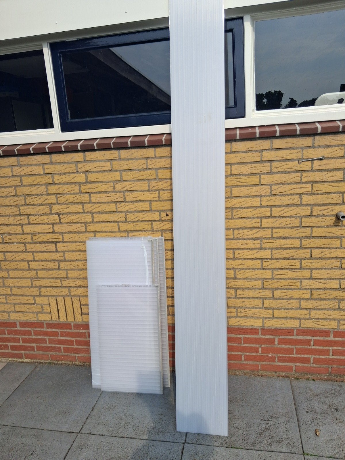 polycarbonaat platen, restant, 16 mm, opaal, Doe-het-zelf en Verbouw, Platen en Panelen, Nieuw, Overige materialen, Minder dan 20 mm