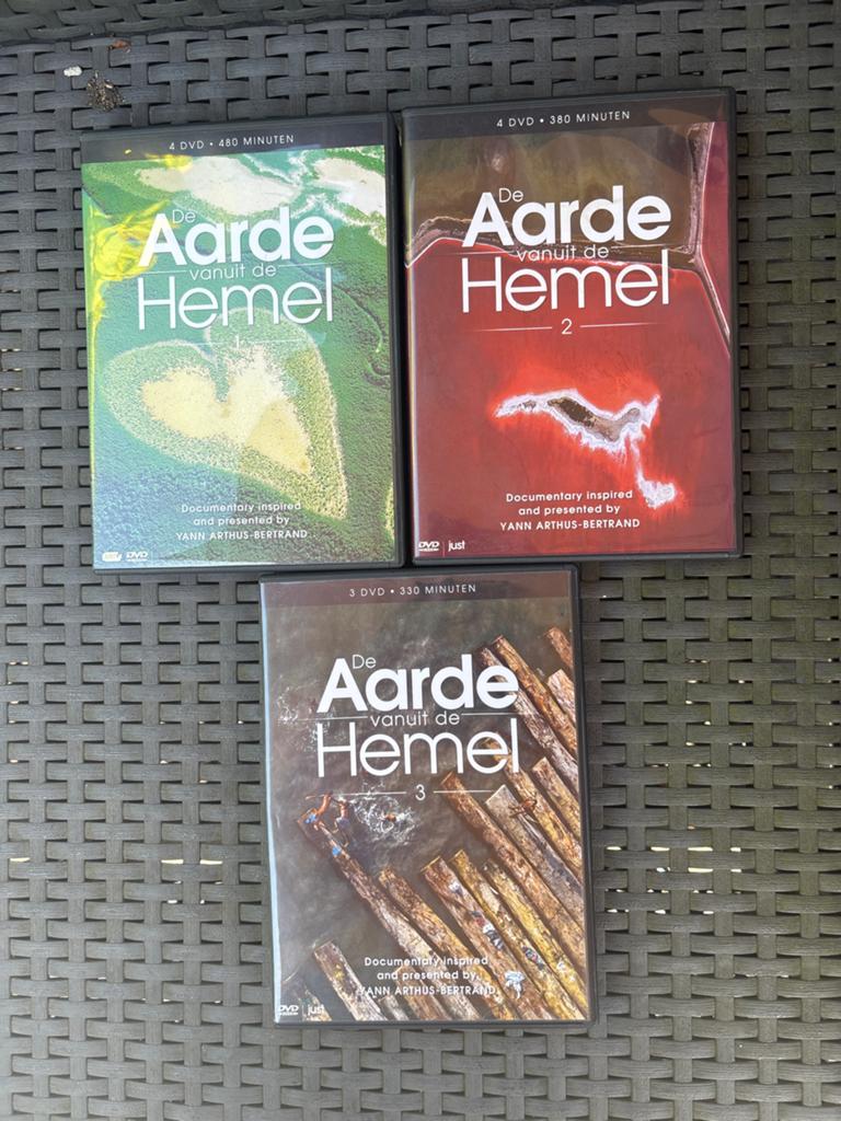 De Aarde vanuit de Hemel - Complete DVD Boxset (3 delen), Alle leeftijden, Boxset, Natuur, Ophalen of Verzenden