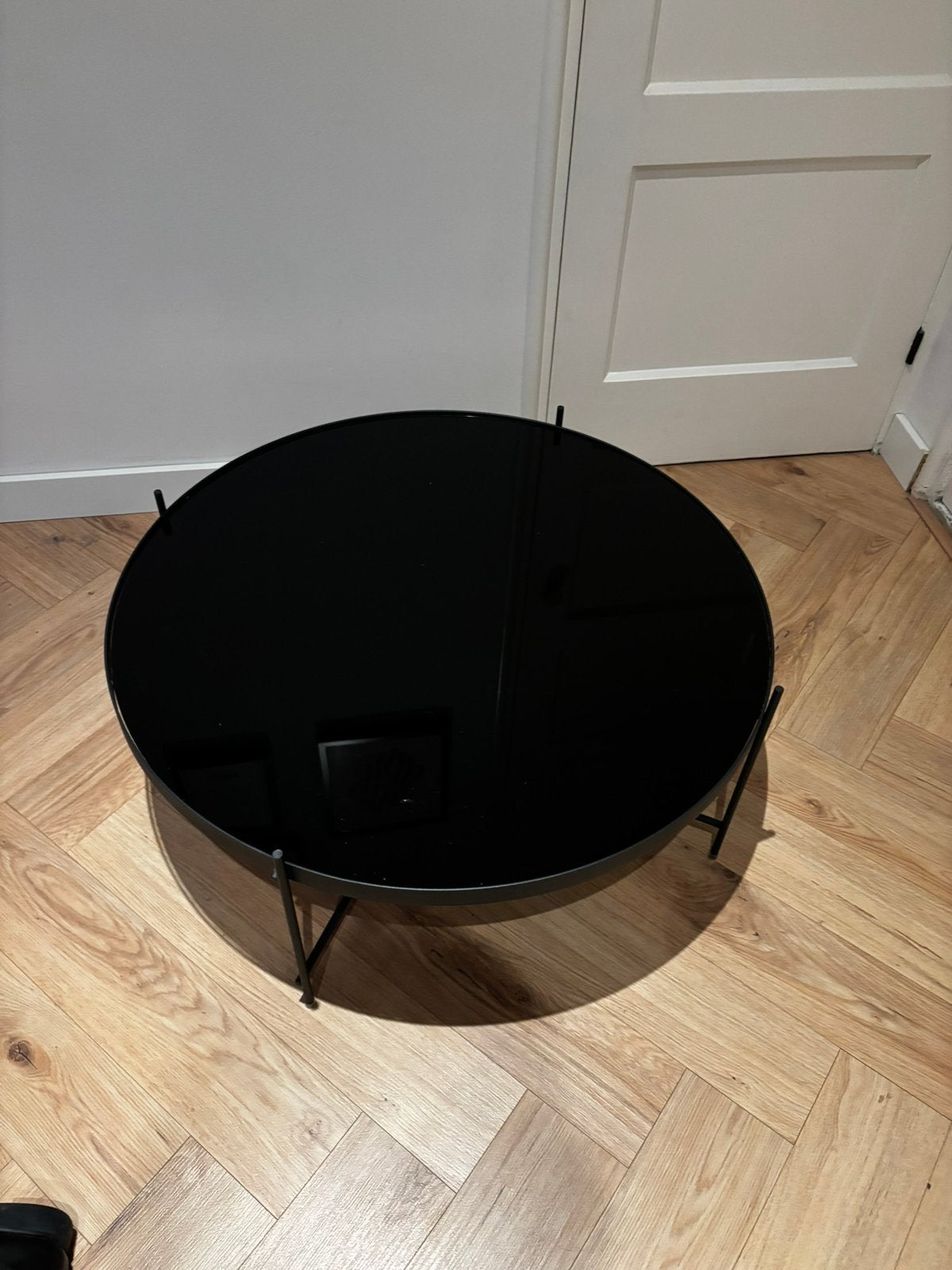Glazen lage tafel - Zuiver, Ophalen, Gebruikt, 50 tot 100 cm, Rechthoekig