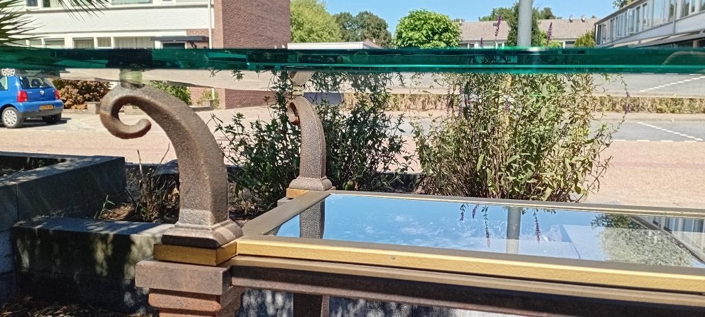 Glazen tafels, Ophalen, 100 tot 150 cm, Glas, Rechthoekig