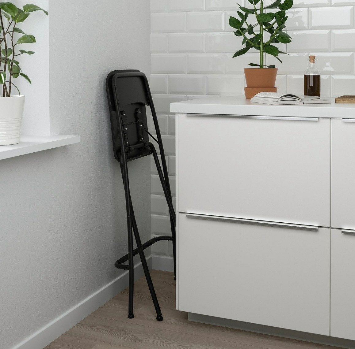 Inklapbare barkruk Franklin, Huis en Inrichting, 1 kruk, Ophalen, Zo goed als nieuw, 60 tot 90 cm