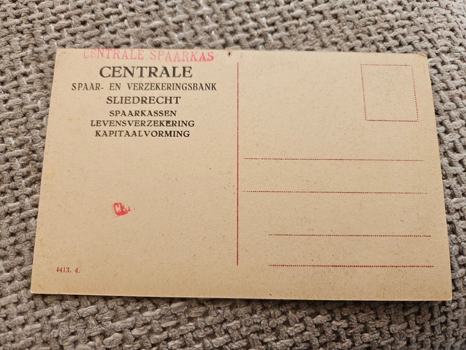 Centrale Spaarbank Sliedrecht, Ophalen of Verzenden