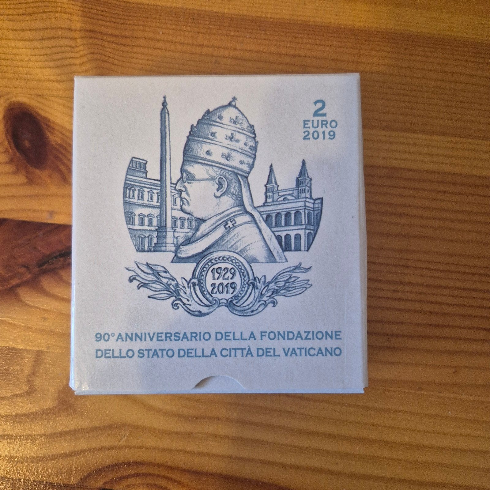 Vaticaanstad 2 Euro 2019 - 90e Anniversario Stato, Ophalen of Verzenden, Vaticaanstad, 2 euro, Losse munt