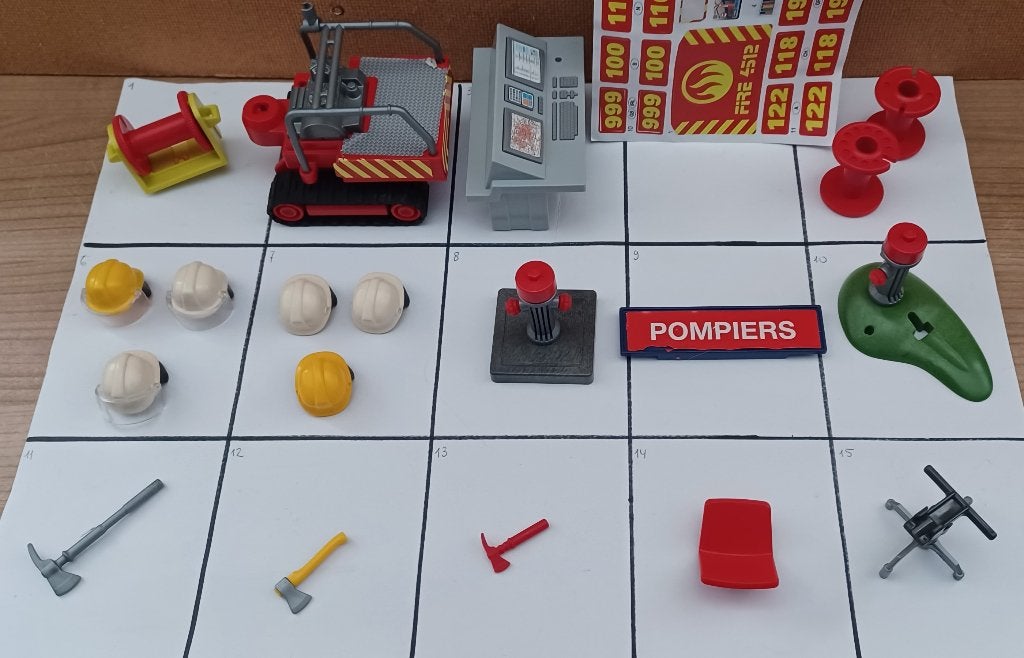 playmobil onderdelen brandweer, Ophalen of Verzenden, Gebruikt, Losse onderdelen
