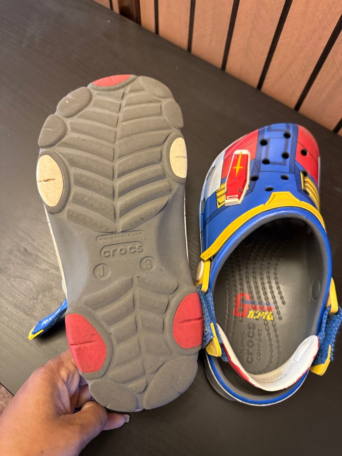 Crocs Gundam Klompen Maat J3 - Zo goed als nieuw, Ophalen, Zo goed als nieuw, Jongen of Meisje, Overige typen