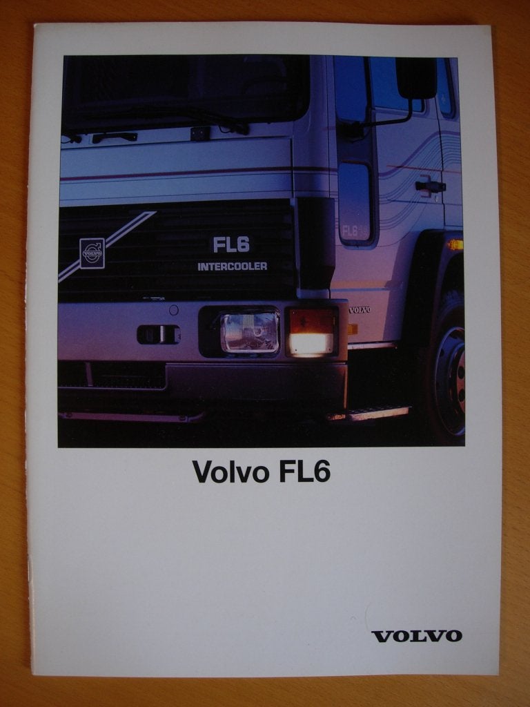 Volvo FL6 Brochure 1992 FL 6 - NL, Volvo, Zo goed als nieuw, Volvo, Ophalen of Verzenden
