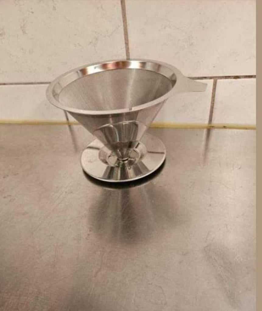 Roestvrijstalen koffiefilterhouder, Overige modellen, Nieuw, Gemalen koffie, Ophalen of Verzenden