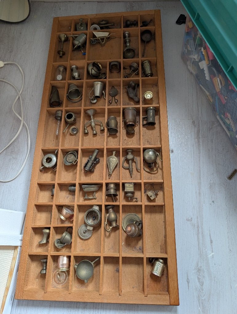 Letterbak met inhoud, Antiek en Kunst, Ophalen, Koper