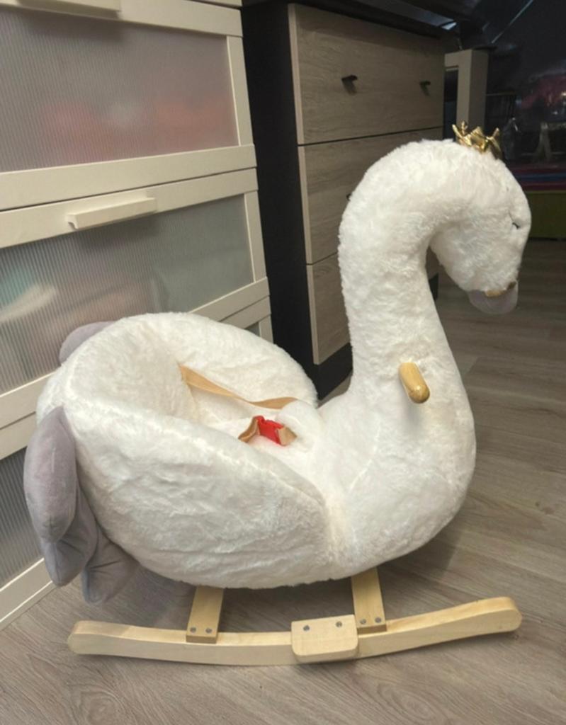 Mamaloes Hobbeldier Zwaan - Nieuw, Kinderen en Baby's, Speelgoed | Hobbelfiguren, Ophalen of Verzenden, Nieuw