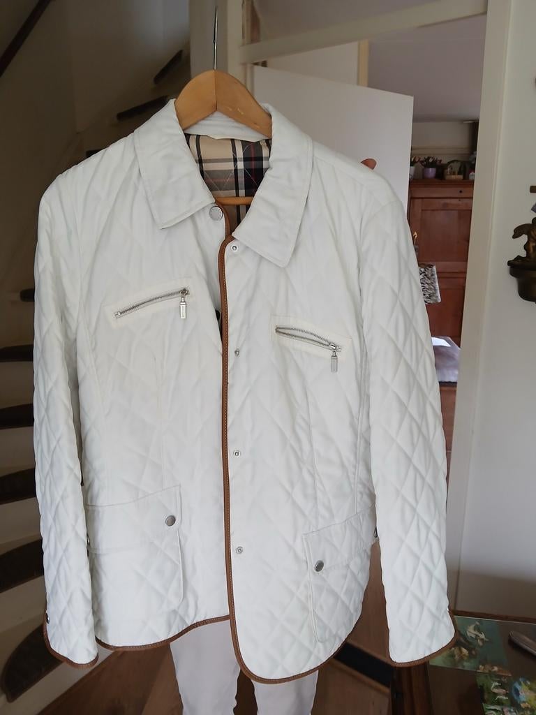 Ivoor witte doorgestikte jas Basler, Kleding | Dames, Jassen | Zomer, Overige kleuren, Ophalen of Verzenden, Zo goed als nieuw
