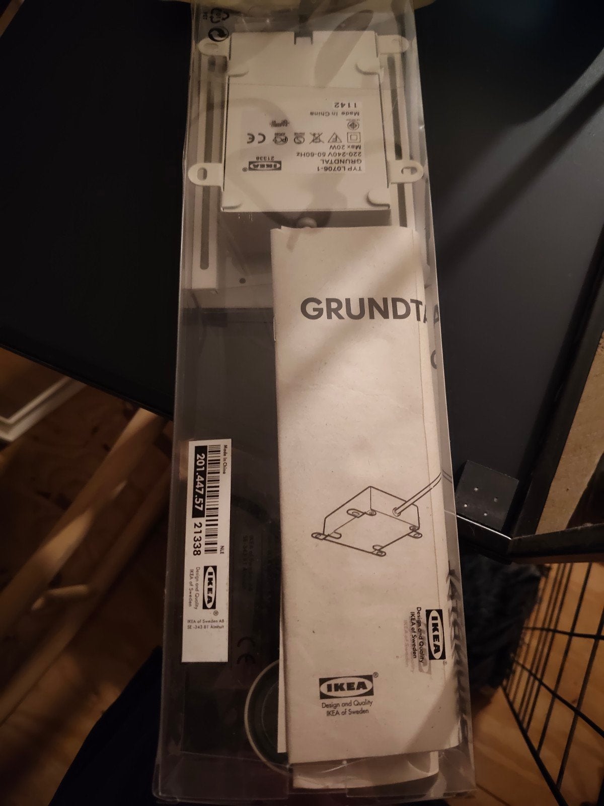 IKEA GRUNDTAL spotje 20W 12V GU4 - Nieuw in verpakking, Metaal, Nieuw, GU5.3, Zilver