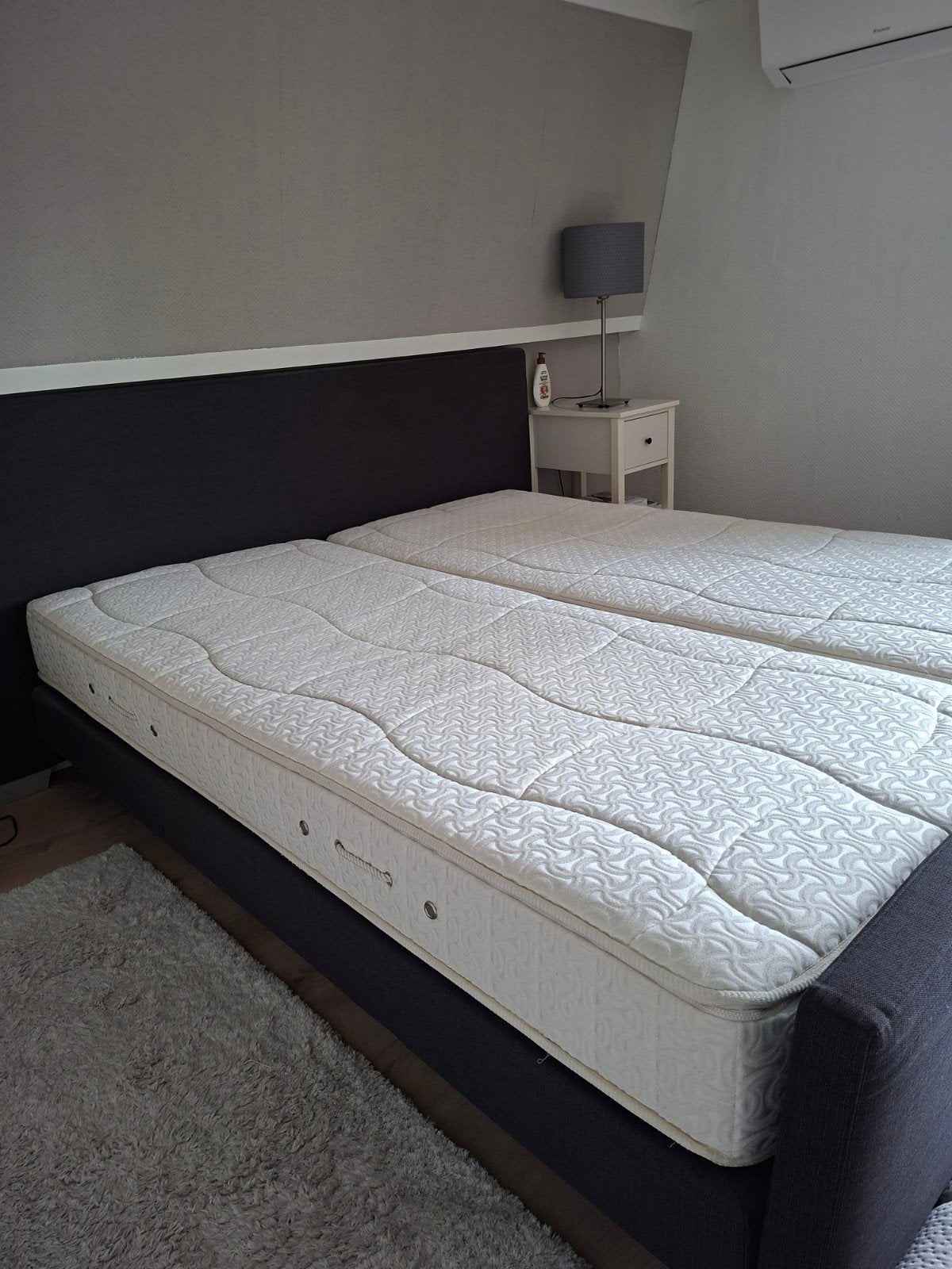 Extra lange boxspring 180x210, Ophalen, Gebruikt, 210 cm, Tweepersoons