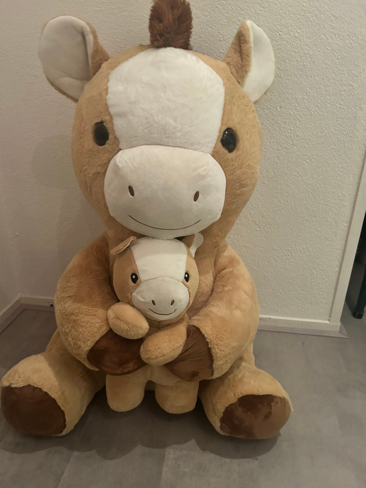 Xxl knuffel koe, Kinderen en Baby's, Ophalen, Overige merken, Overige karakters, Zo goed als nieuw