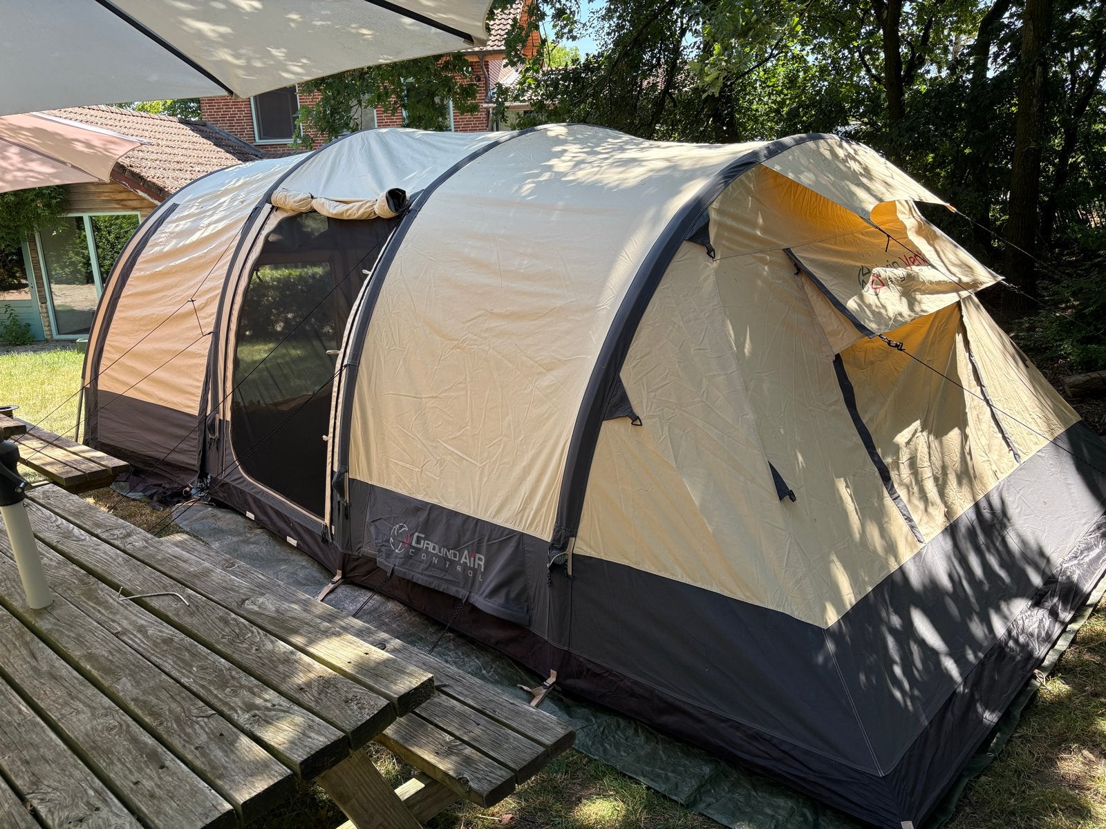 Bardani Airwolf 3000 TC opblaasbare tunneltent, Caravans en Kamperen, Tenten, Ophalen of Verzenden, Zo goed als nieuw, Tot en met 5