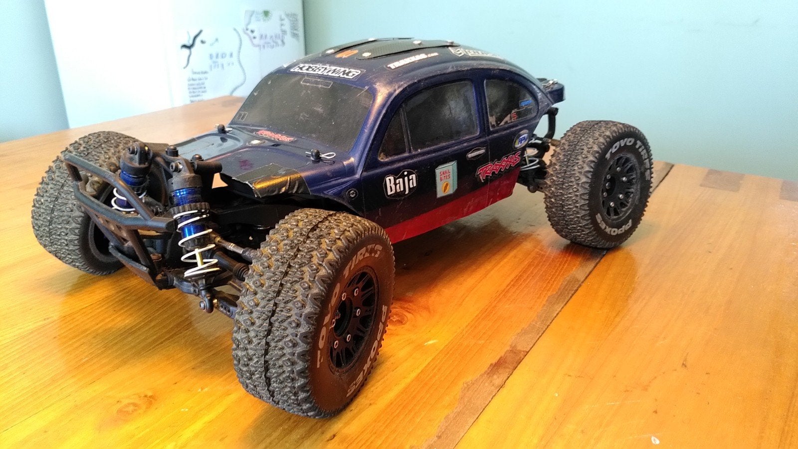 Custom Traxxas Slash 4x4 Ultimate., Ophalen of Verzenden, Zo goed als nieuw, Auto offroad