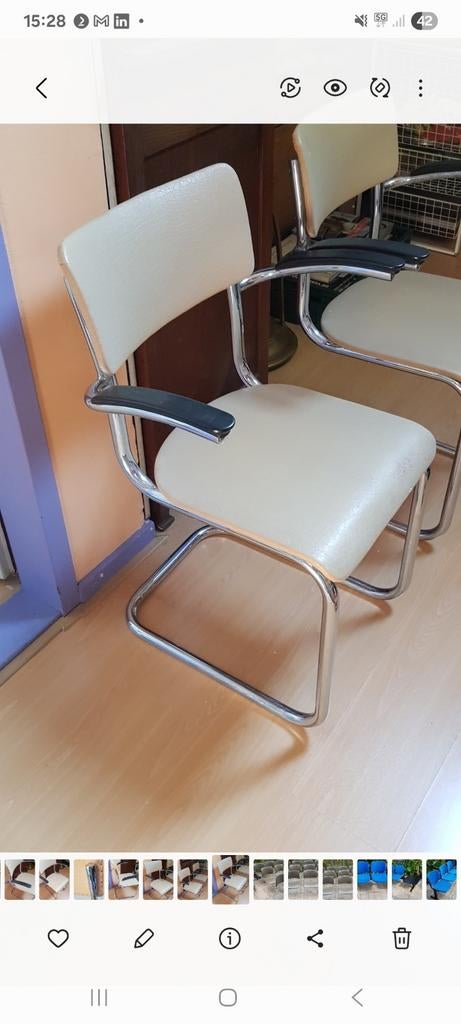 Set van 2 Gispen 208 stoelen, Ophalen