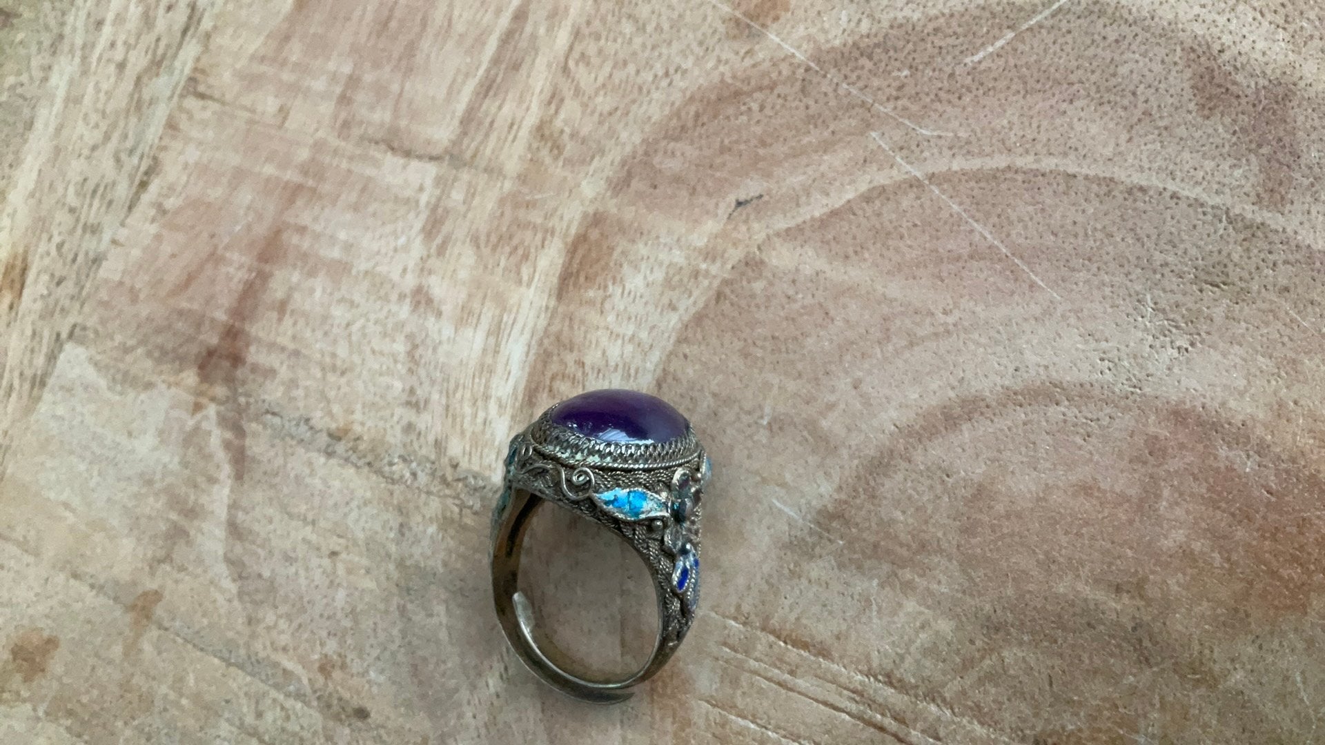 Ring met steen, Sieraden, Tassen en Uiterlijk, Antieke sieraden, Ophalen of Verzenden, Overige materialen, Ring