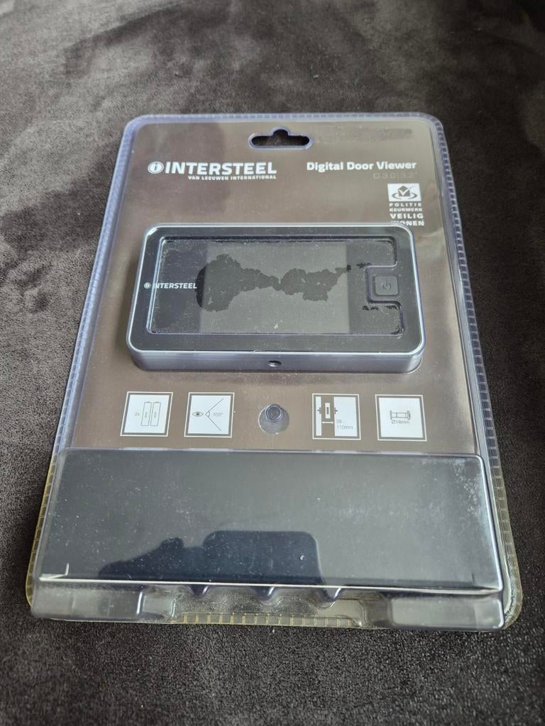 Intersteel digitale deurspion, Huis en Inrichting, Deurbellen, Ophalen of Verzenden, Nieuw