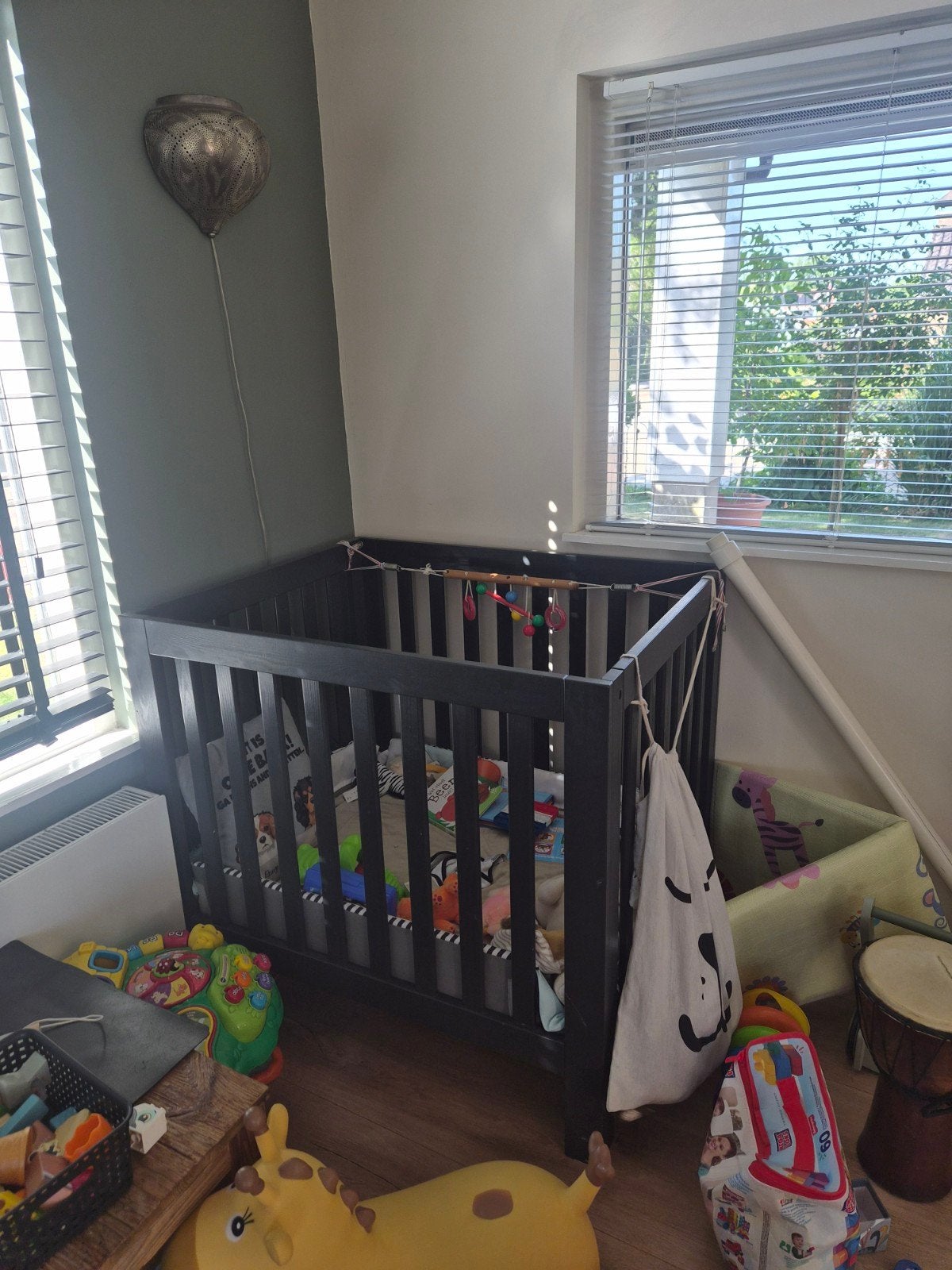 Donkergrijze box, Kinderen en Baby's, Boxen, Ophalen, Gebruikt