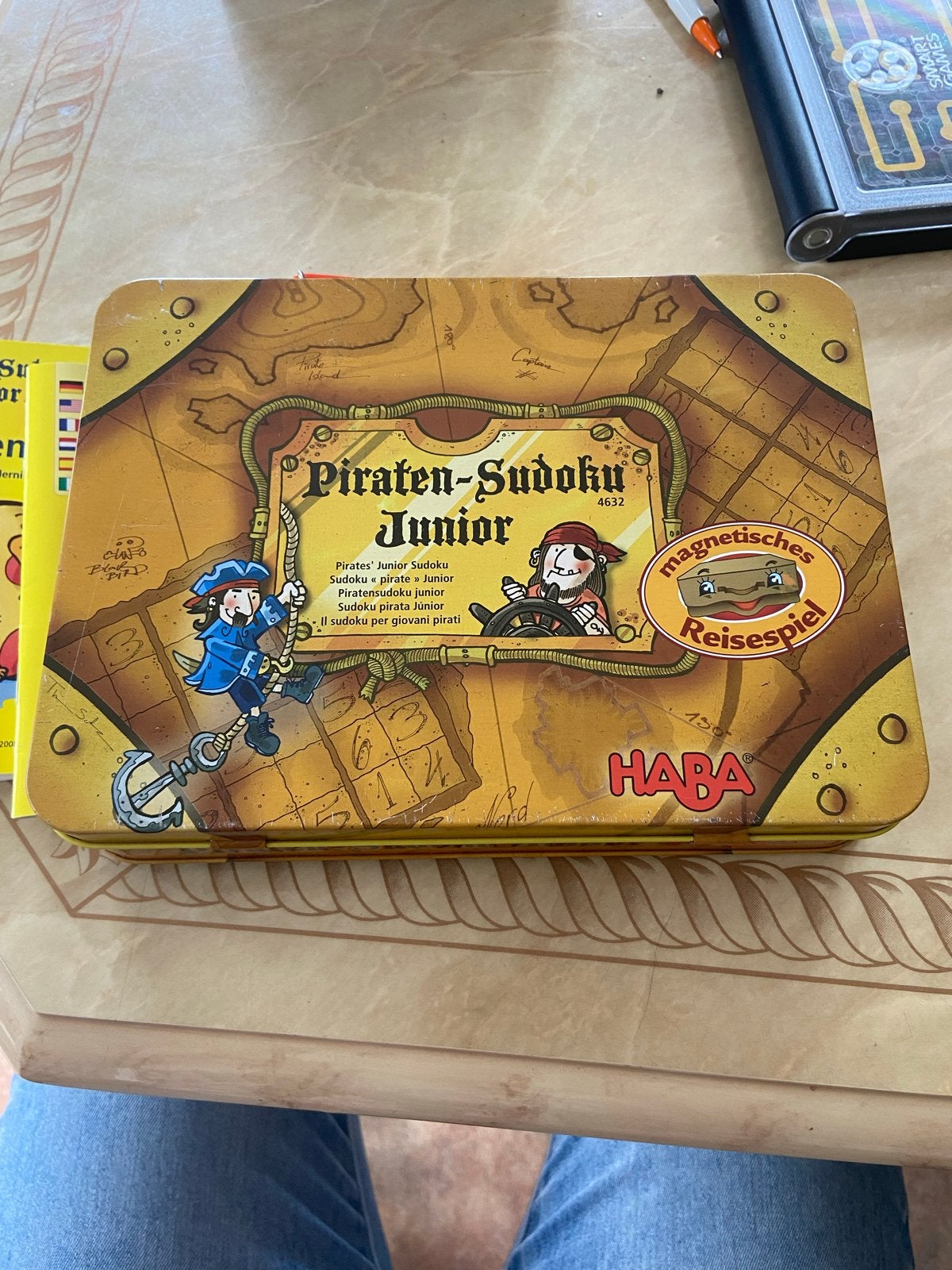 HABA Piraten-Sudoku Junior - Magnetisch Reisspel, Een of twee spelers, Ophalen of Verzenden, Zo goed als nieuw, Reisspel