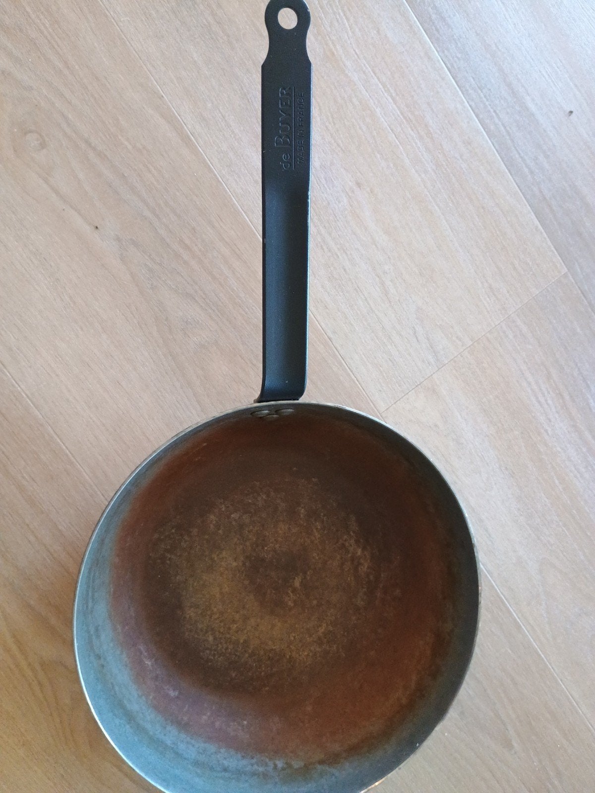 de Buyer gietijzeren wokpan, Ophalen, Gebruikt, Gietijzer, De Buyer