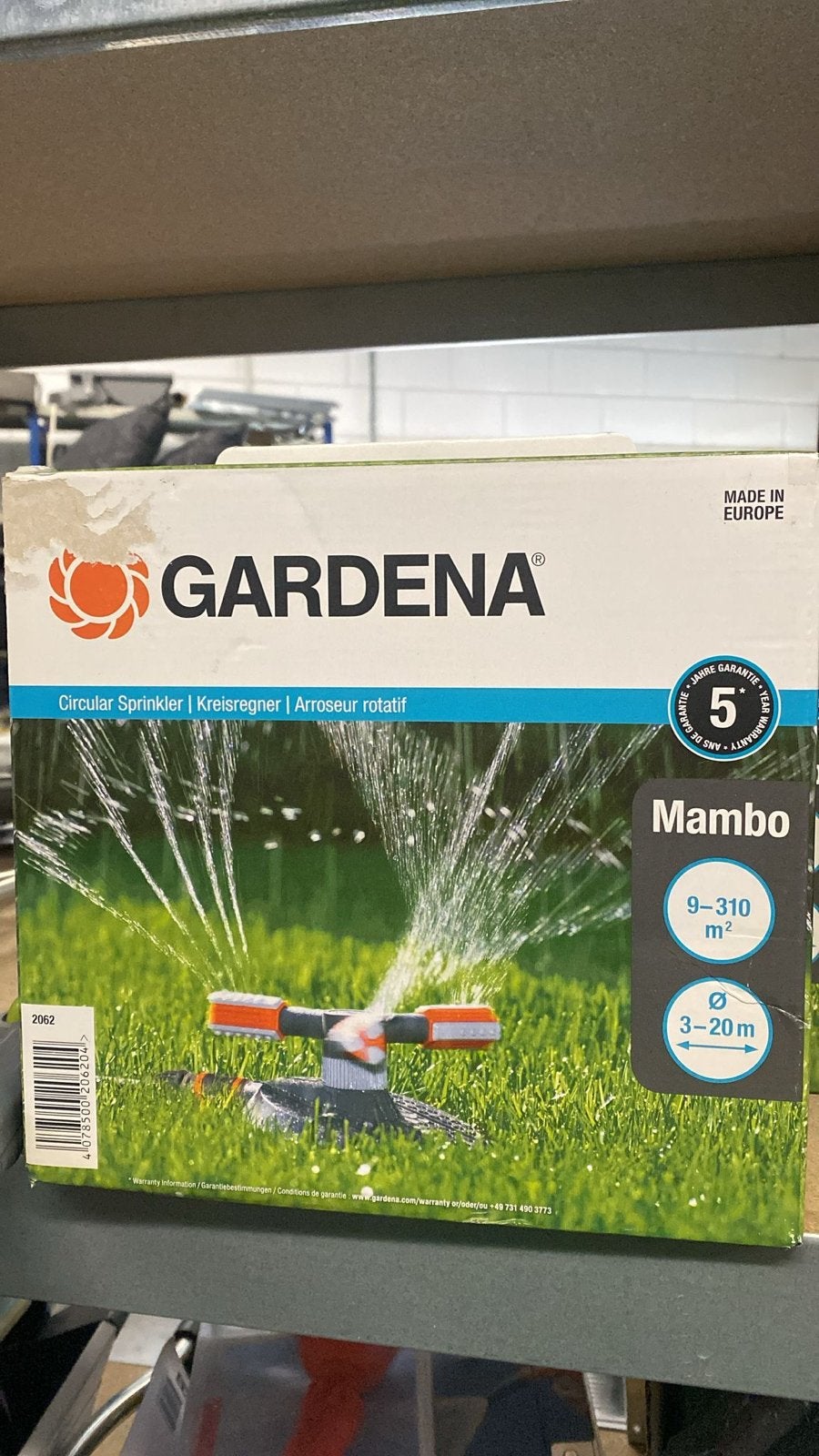 Gardena Mambo Cirkelsproeier - Nieuw in doos, Ophalen of Verzenden, Nieuw, Cirkelsproeier