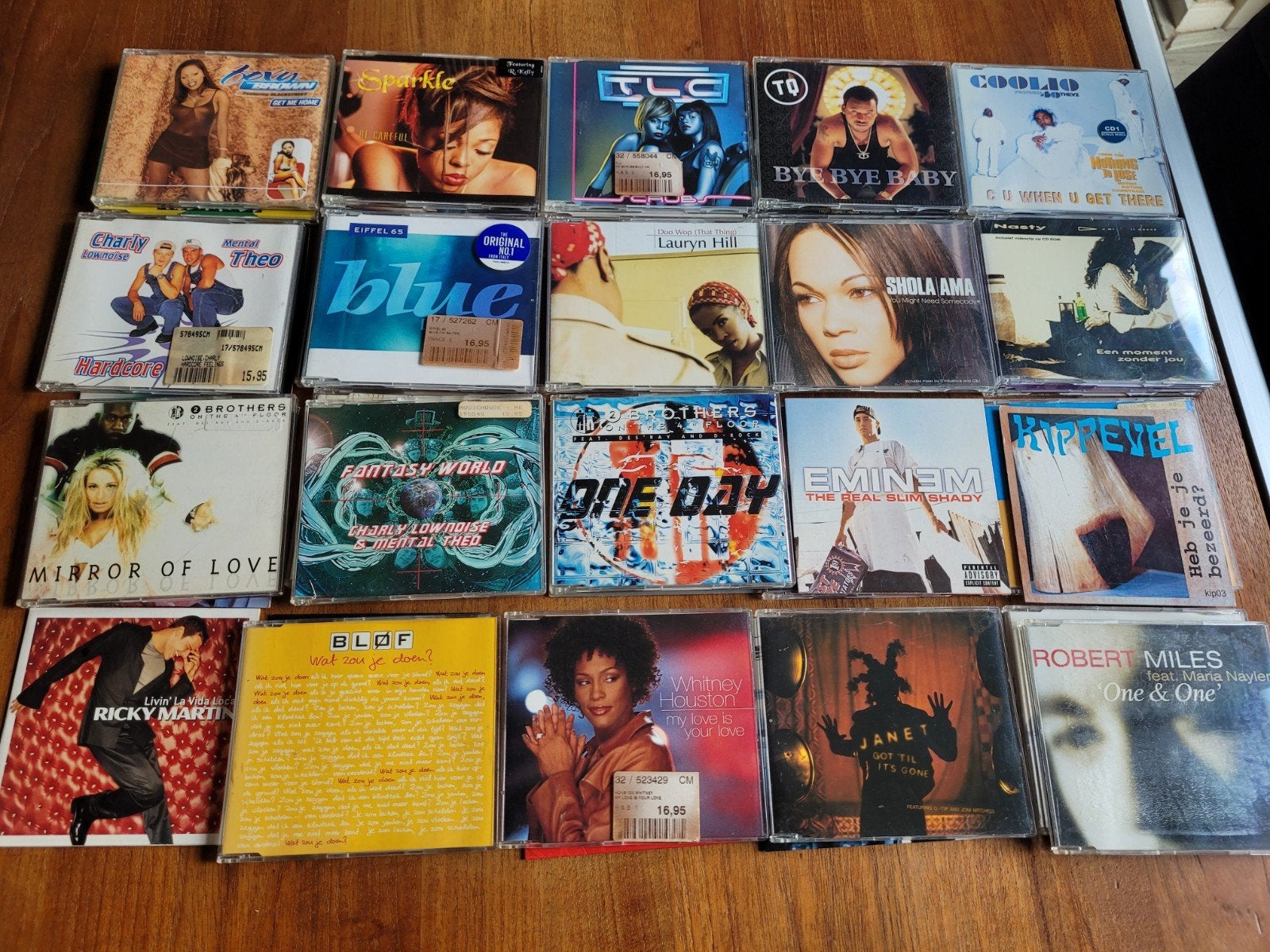 39 CD singles en maxisingles uit de jaren '90, Ophalen of Verzenden, Gebruikt, Dance en House