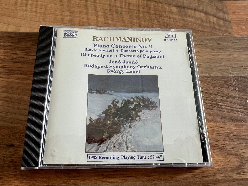 Rachmaninov - piano concerto No.2, Jeno Jando + Budapest SO, Inclusief doosje, Ophalen of Verzenden, Romantiek, Orkest of Ballet