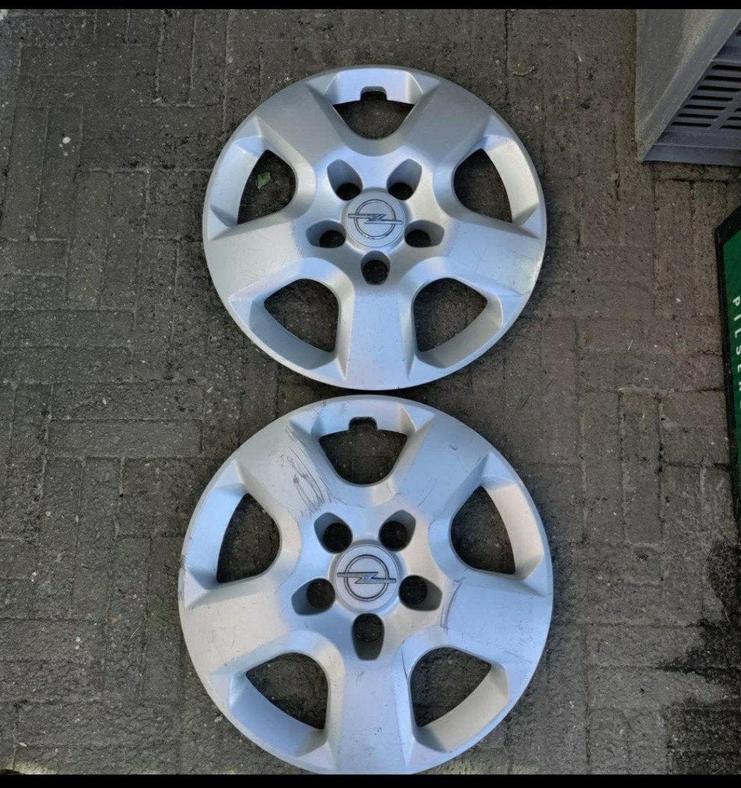 Wieldoppen Opel,merk,embleem,kunststof,grijs,buitenmaat 45cm, Ophalen of Verzenden